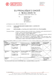 Prohlášení o shodě Prohlášení o shodě