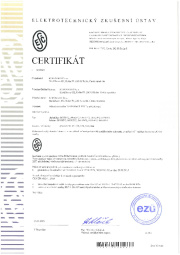 Certifikát ESČ Certifikát ESČ