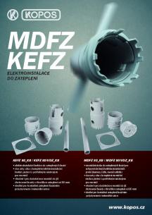 MDFZ a KEFZ - elektroinstalace do zateplení