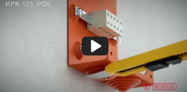 Embedded thumbnail for Montážní návod požárně odolné elektroinstalační krabice KPK 125_PO6